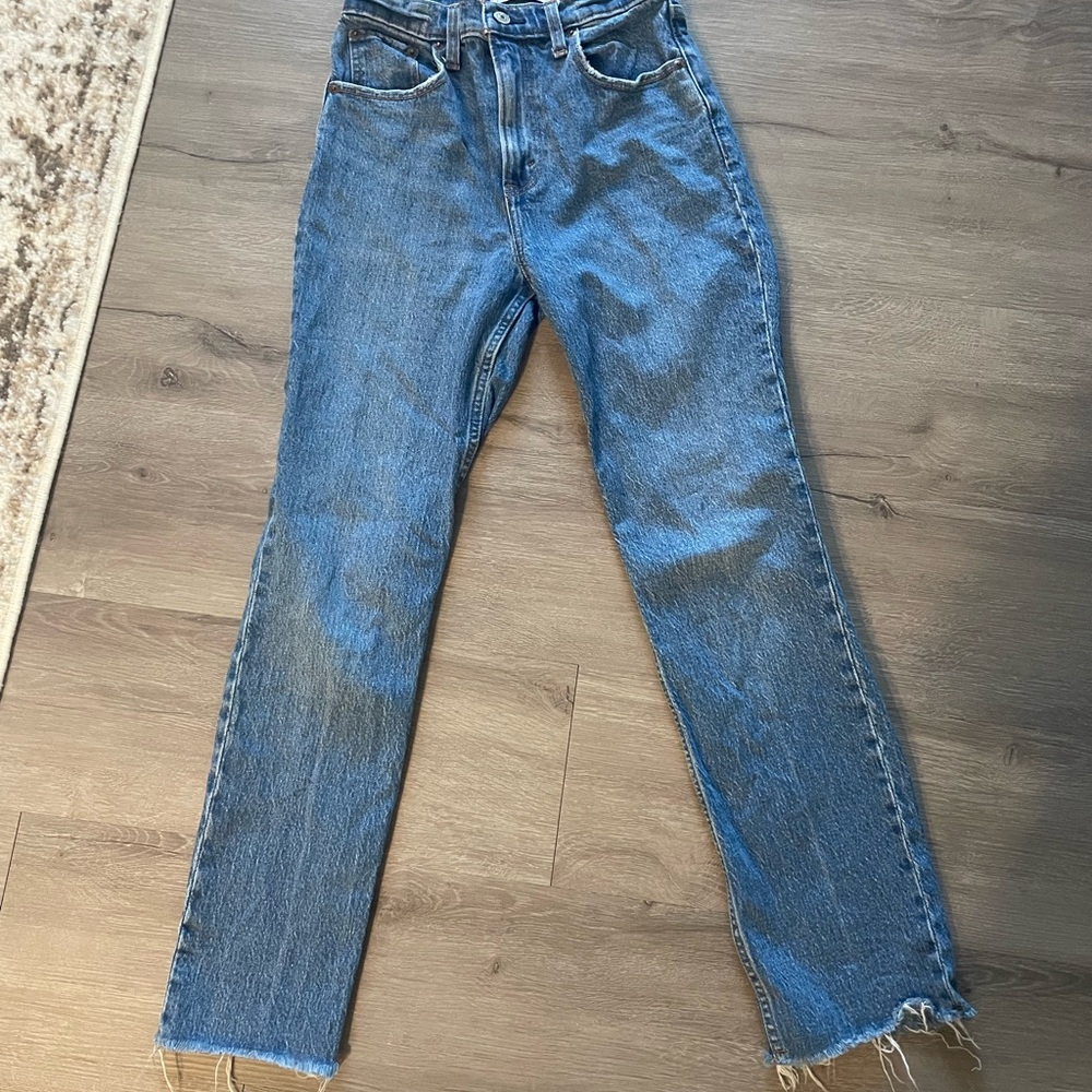 Abercrombie & Fitch Straight Leg Blue Jeans